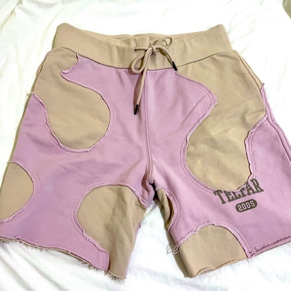 Pink Camo Telfar Shorts - Picture 1 of 4